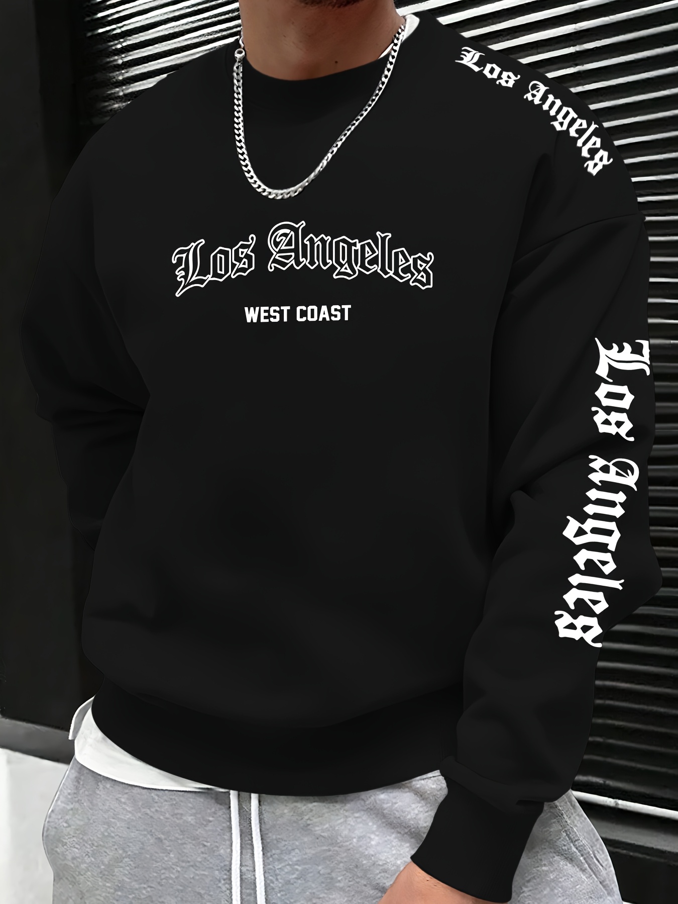 Fashion Streetwear - 2026秋冬メンズラウンドネックレタープリントスウェットシャツ - 快適で柔らかくカジュアルでおしゃれなストリートウェア（男性用）