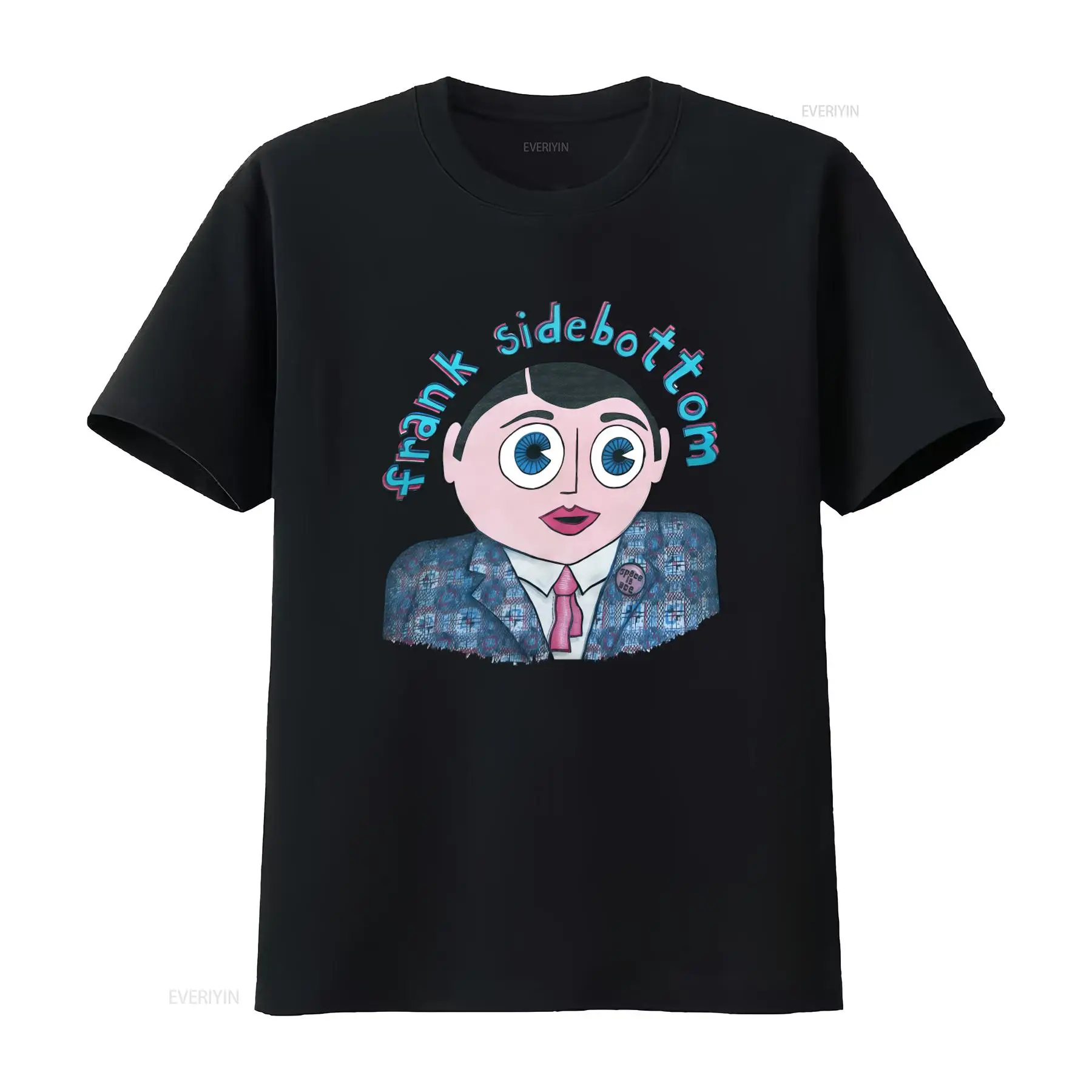 Street Fashion Dance - 1980年代のフランク・サイドボトム・スペース・イズ・エース・ブリティッシュ・コメディTシャツ、ヴィンテージ加工、多用途で快適なオム・ストリートウェア