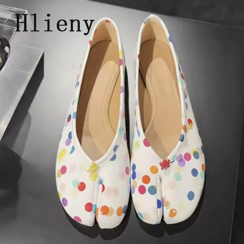 Hlieny ファッションカラフルな水玉模様のスプリットトゥ - Street Fashion Dance のレビューと価格