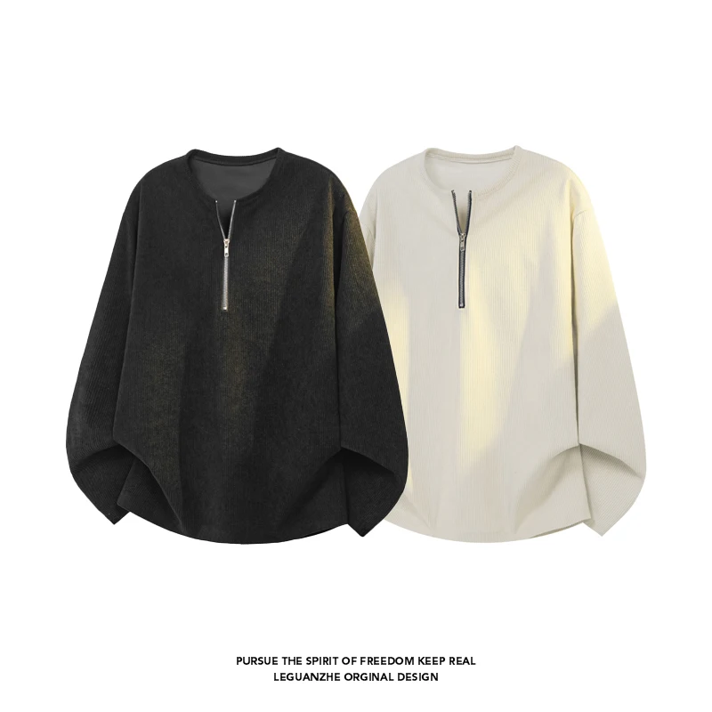 メンズユースストリートファッション 長袖トップス クルーネッ - Street Fashion In China のレビューと価格