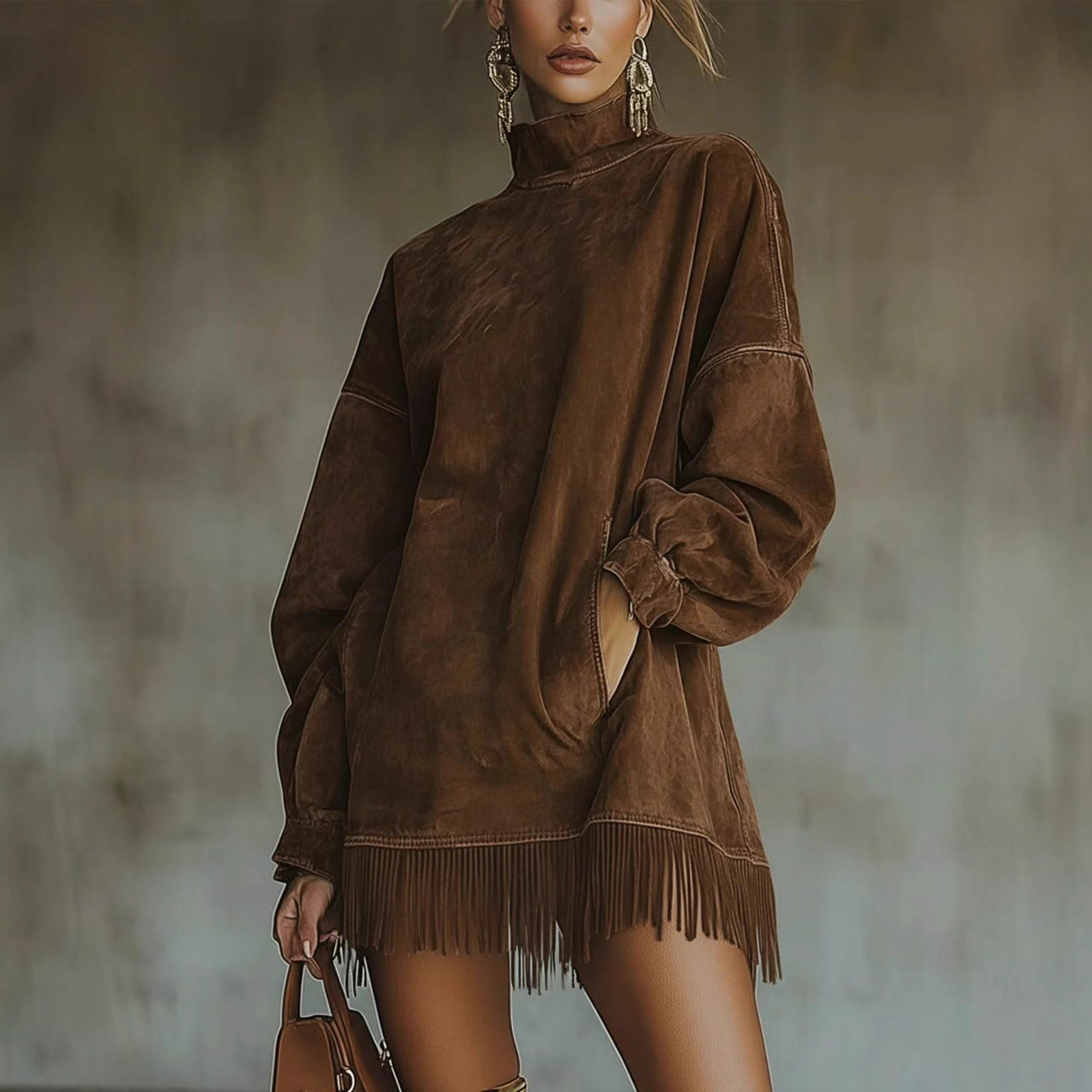 2026 新ファッションタッセル長袖ドレス女性春カジュアルル - Guangzhou Street Fashion のレビューと価格