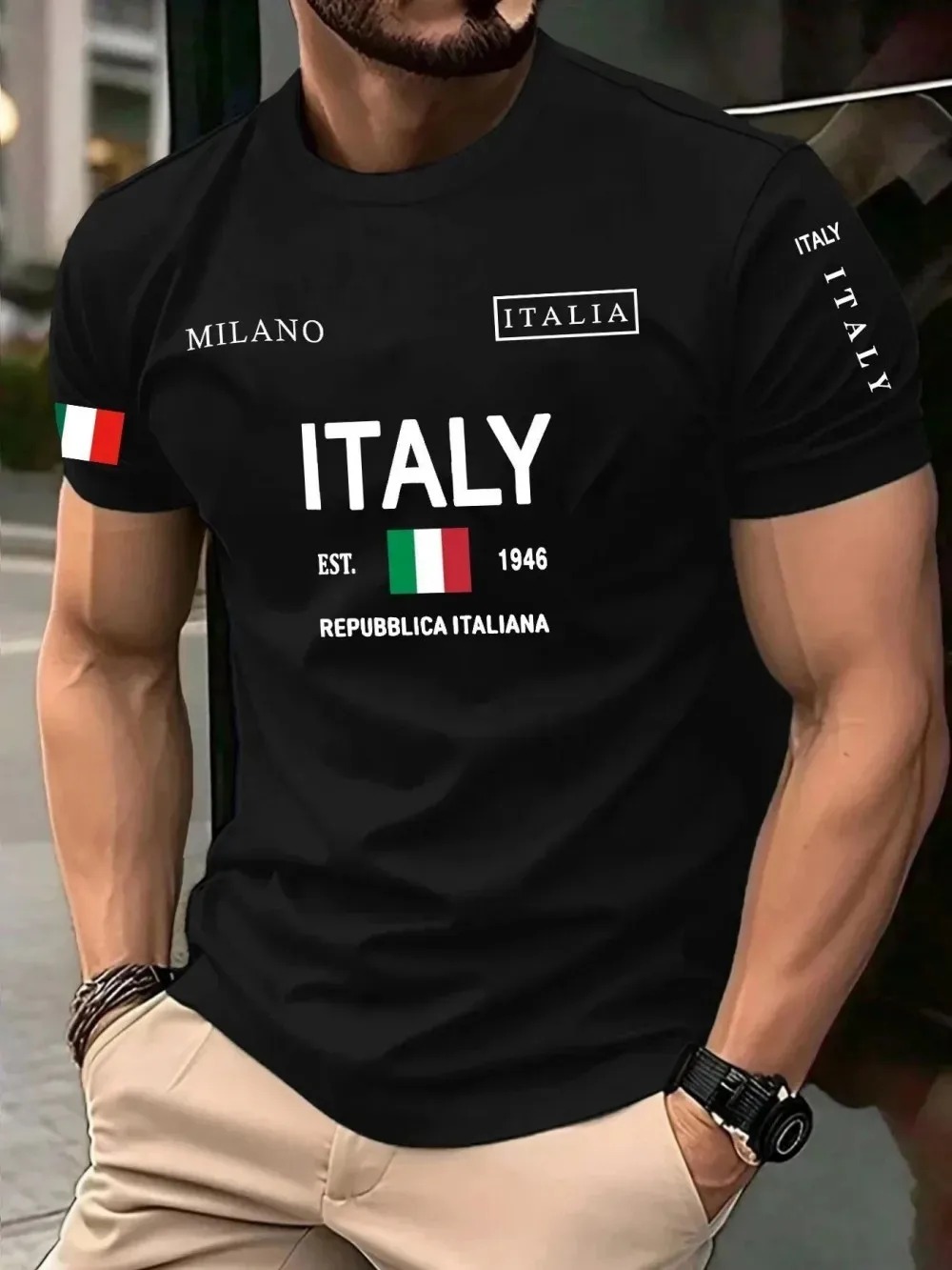 3D プリントヨーロッパアメリカのファッショントレンドミラノ - Street Fashion In Milan のレビューと価格