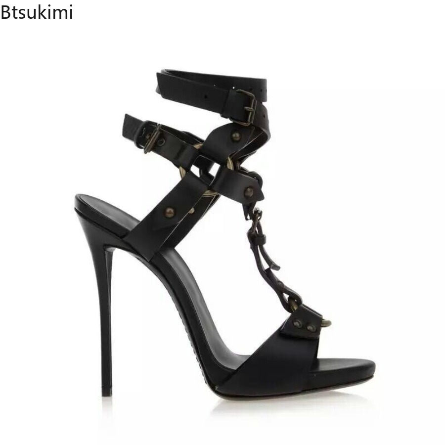 セクシーなサークルクロスストラップグラディエーターサンダルス - Street Fashion Dress のレビューと価格