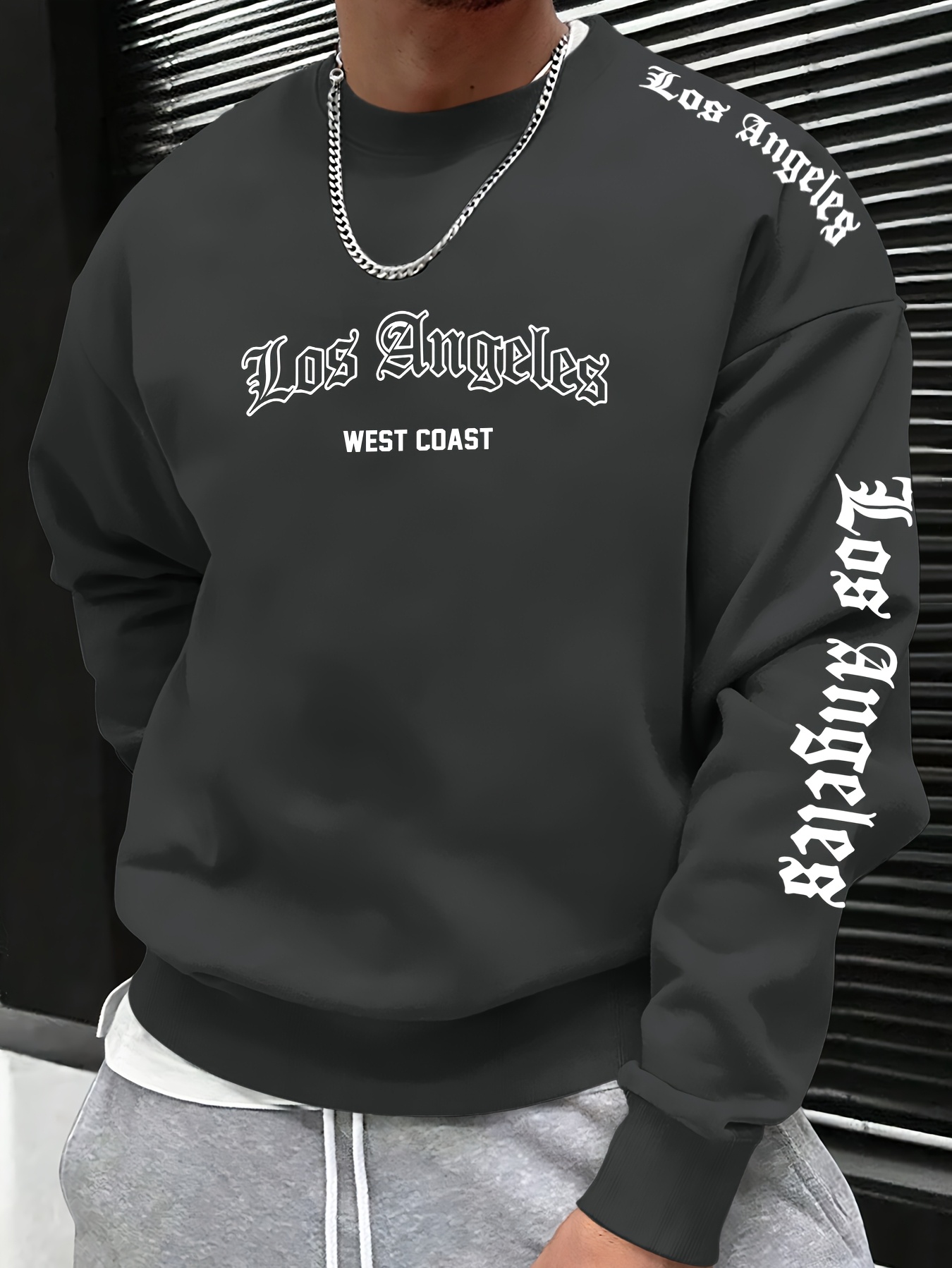 2026秋冬メンズラウンドネックレタープリントスウェットシャ - Fashion Streetwear のレビューと価格