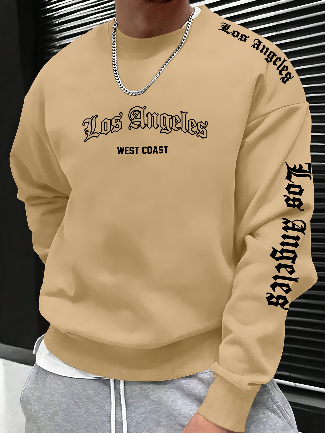 2026秋冬メンズラウンドネックレタープリントスウェットシャ - Fashion Streetwear のレビューと価格