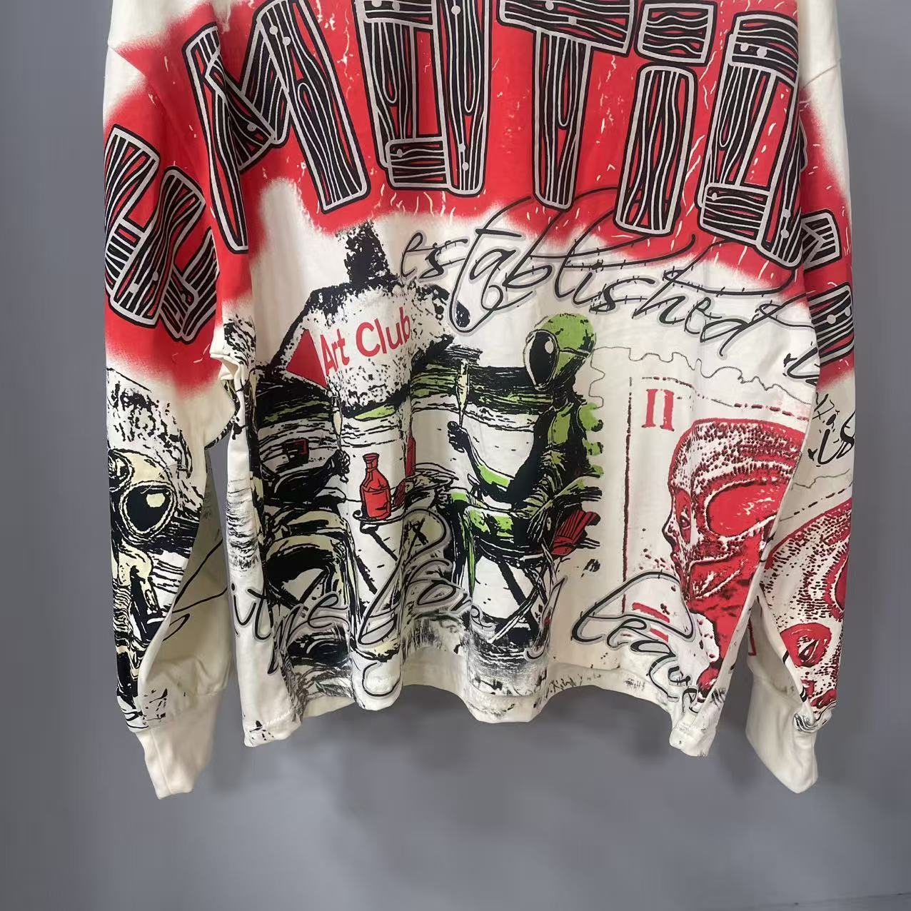 高品質デザイナー MIXED-EMOTION 長袖Tシャツ  - Fashion Streetwear のレビューと価格