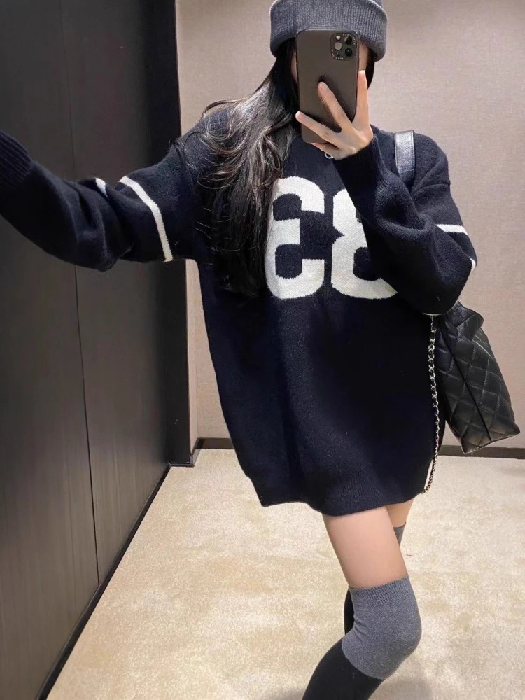 Y2K ヴィンテージニットセーター レディース 2025、グ - Fashion Streetwear のレビューと価格