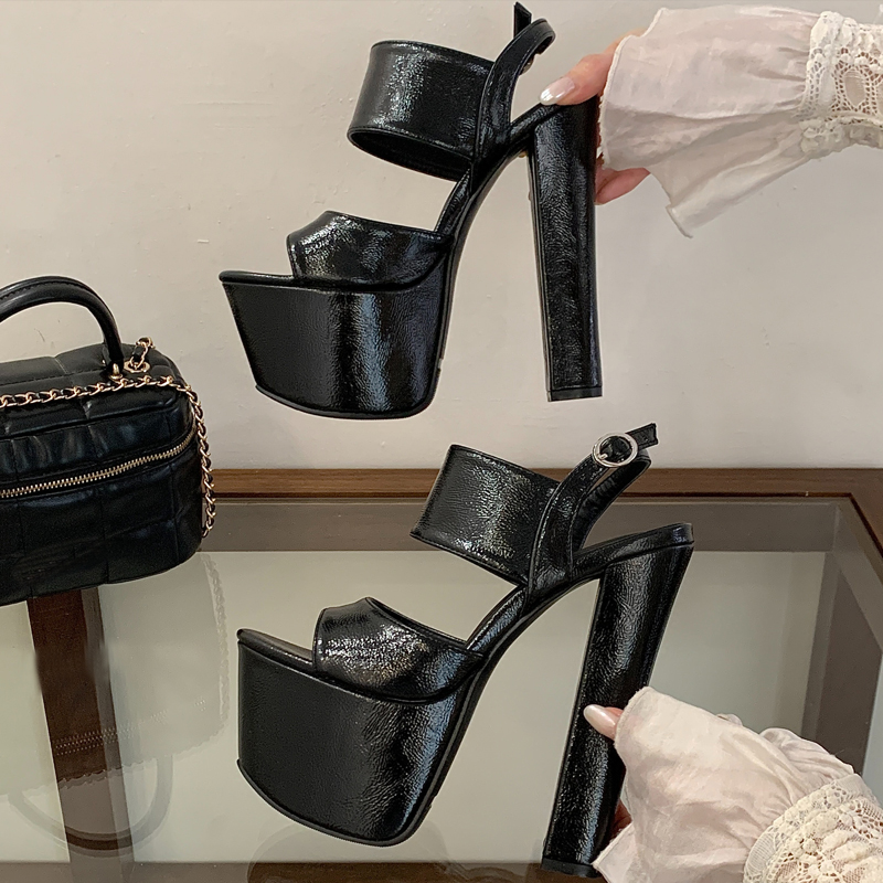 Eilyken 夏ファッションオープントゥバックルストラップ - Street Fashion Shoes のレビューと価格