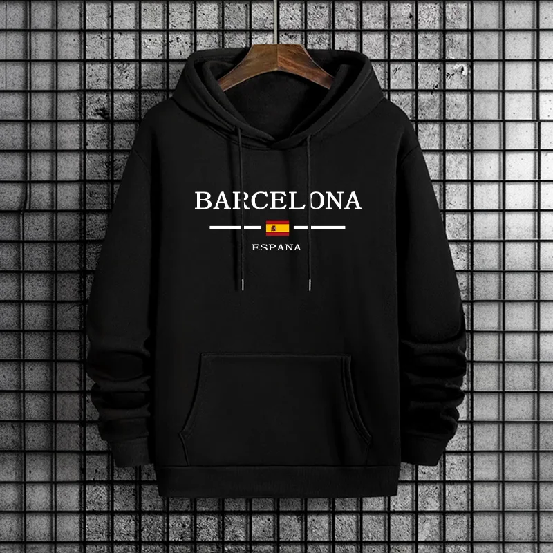 メンズ秋冬トレンドカジュアルストリートスタイルパーカー、バル - Street Fashion Barcelona のレビューと価格