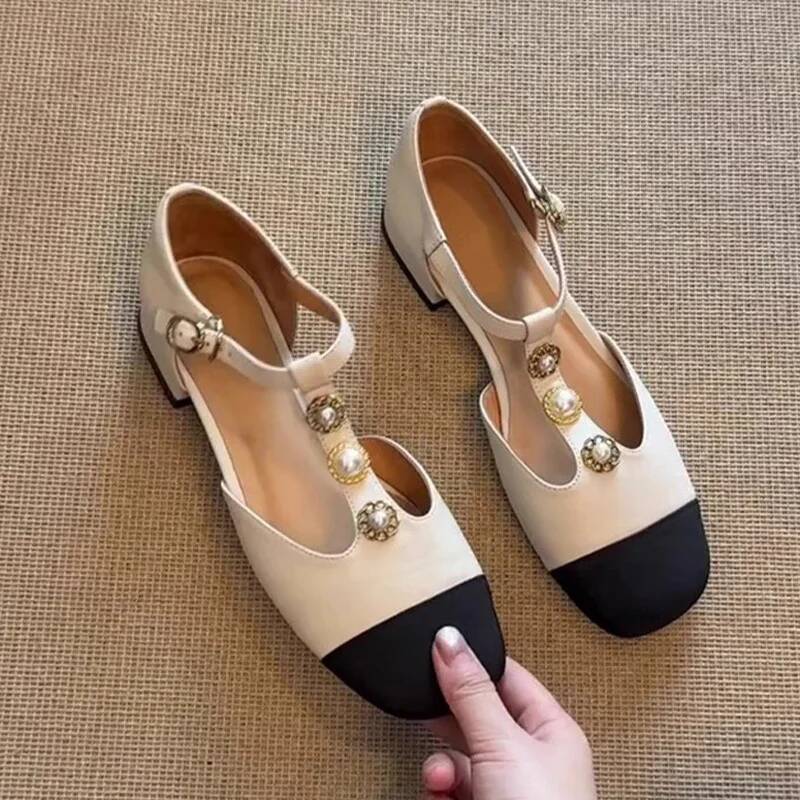女性スクエアトゥヒールサンダル夏の靴ファッション新人デザイナ - Street Fashion Styles のレビューと価格