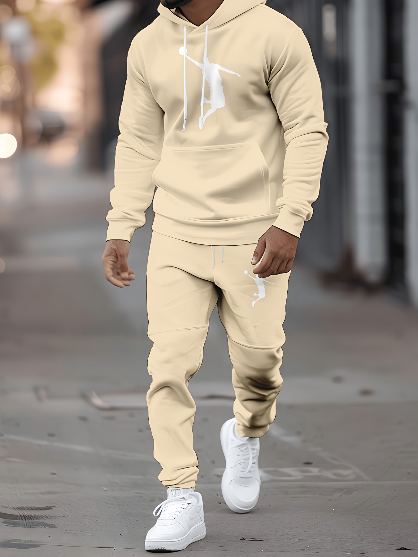 メンズ新作ファッションパーカー＆ジョガーパンツセット – 秋 - Street Fashion Styles のレビューと価格