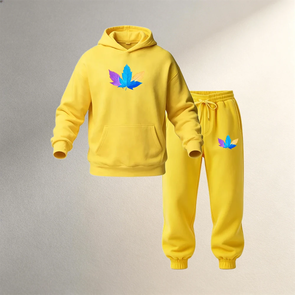 メンズプルオーバーフーディセット 2ピース 秋冬 スポーツカ - Street Fashion In China のレビューと価格